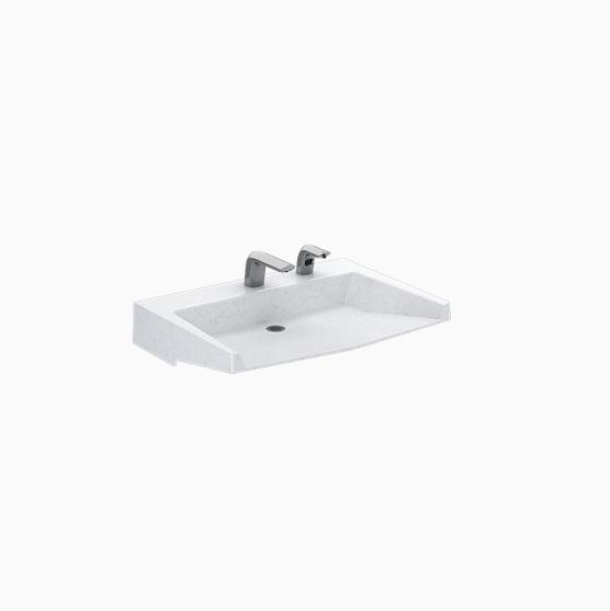 SloanStone® Quartz 1-Station Wall-Mounted Arrowhead Sink